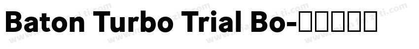 Baton Turbo Trial Bo字体转换